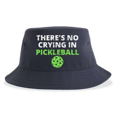 There's No Crying In Pickleball Paddles Sport Sustainable Bucket Hat