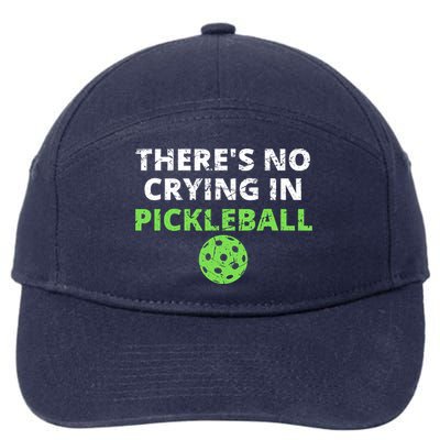 There's No Crying In Pickleball Paddles Sport 7-Panel Snapback Hat