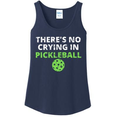 There's No Crying In Pickleball Paddles Sport Ladies Essential Tank