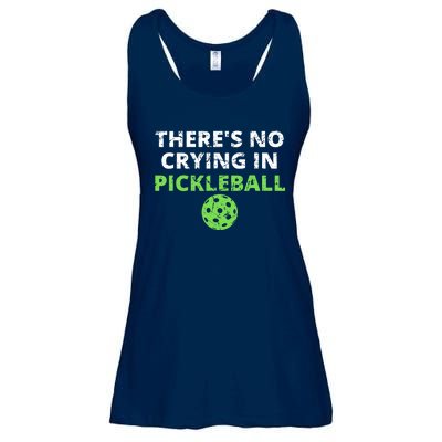 There's No Crying In Pickleball Paddles Sport Ladies Essential Flowy Tank