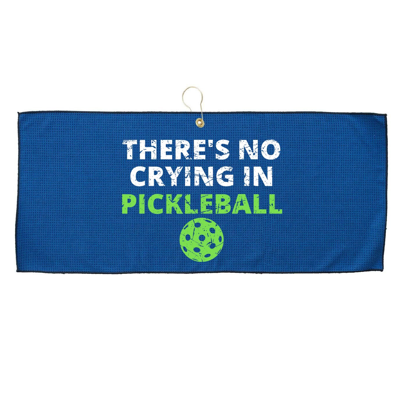 There's No Crying In Pickleball Paddles Sport Large Microfiber Waffle Golf Towel