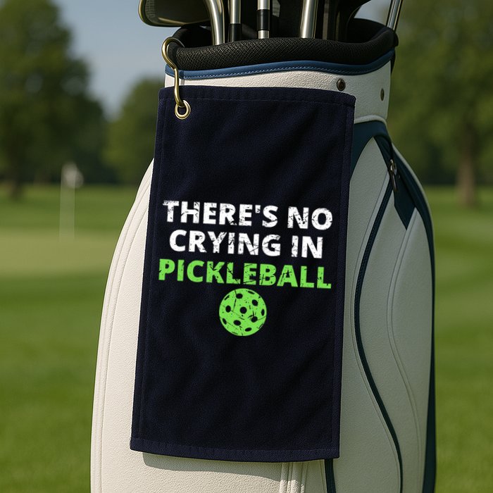 There's No Crying In Pickleball Paddles Sport Golf Towel