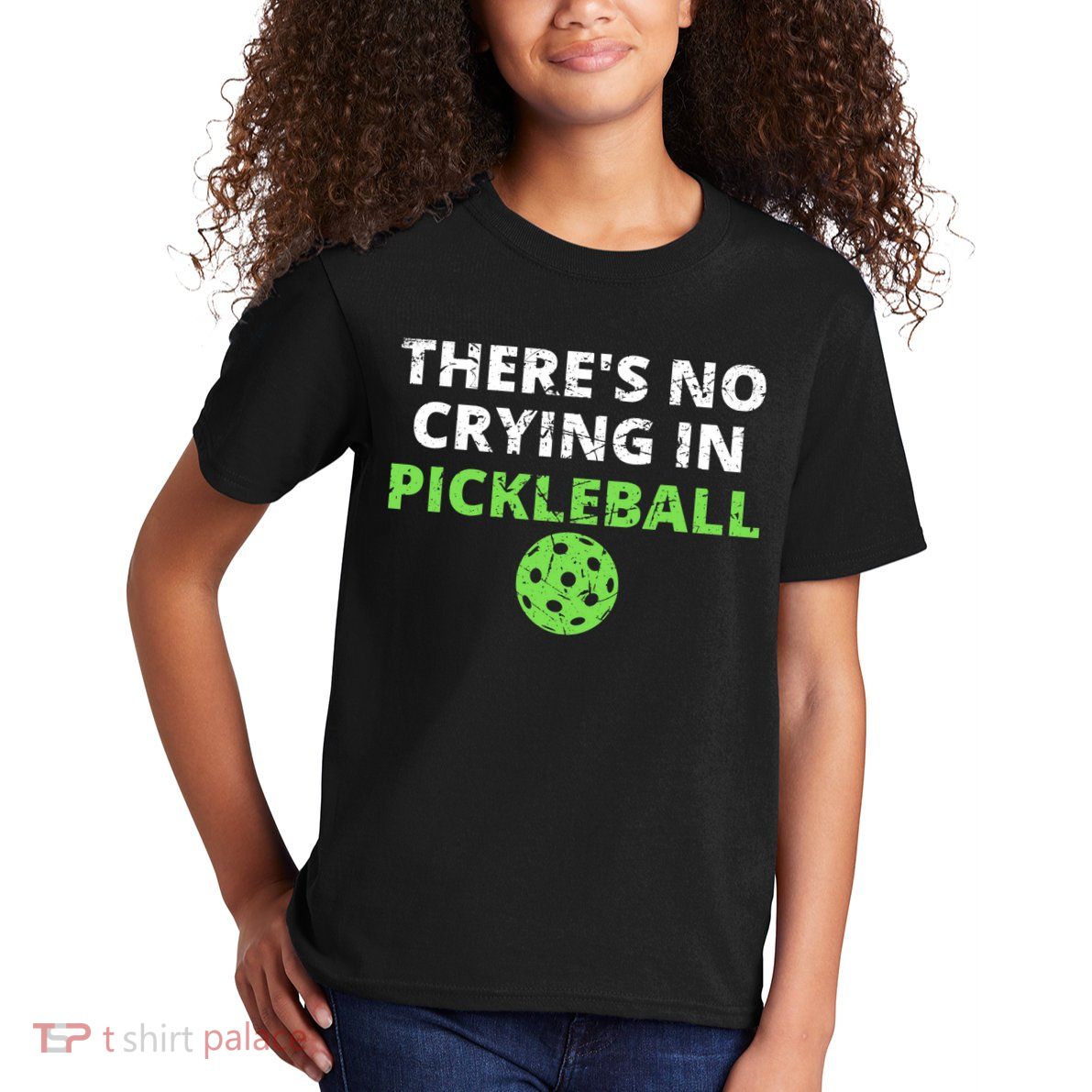 There's No Crying In Pickleball Paddles Sport Kids T-Shirt