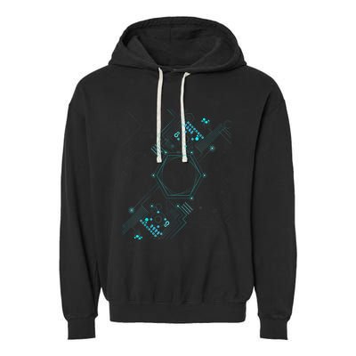 Tech Nerd Computer Geek Computer Circuit Engineer Gifts Garment-Dyed Fleece Hoodie