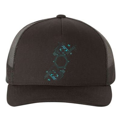 Tech Nerd Computer Geek Computer Circuit Engineer Gifts Yupoong Adult 5-Panel Trucker Hat