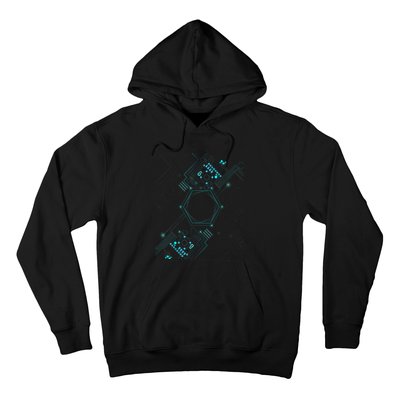 Tech Nerd Computer Geek Computer Circuit Engineer Gifts Hoodie