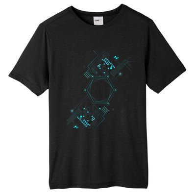 Tech Nerd Computer Geek Computer Circuit Engineer Gifts Tall Fusion ChromaSoft Performance T-Shirt