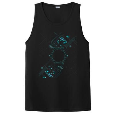 Tech Nerd Computer Geek Computer Circuit Engineer Gifts PosiCharge Competitor Tank