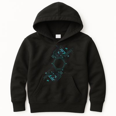 Tech Nerd Computer Geek Computer Circuit Engineer Gifts Kids Hoodie