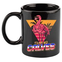 Team No Calves Flamingo Bodybuilding Gym Fitness Training 11oz C Handle Ceramic Mug