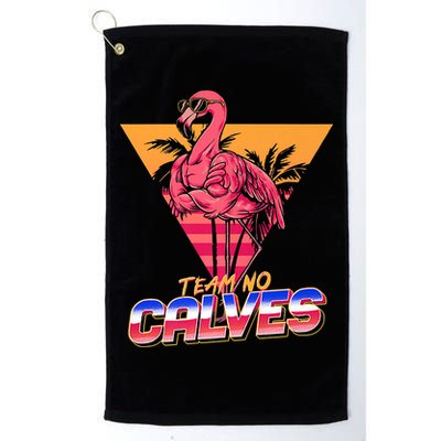 Team No Calves Flamingo Bodybuilding Gym Fitness Training Golf Towel