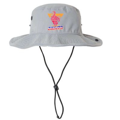 Team No Calves Flamingo Bodybuilding Gym Fitness Training Bucket Hat
