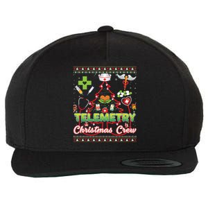 Telemetry Nurse Christmas Crew Tree Stethoscope Sweater Ugly Gift Wool Snapback Cap