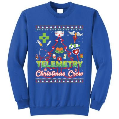 Telemetry Nurse Christmas Crew Tree Stethoscope Sweater Ugly Gift Sweatshirt