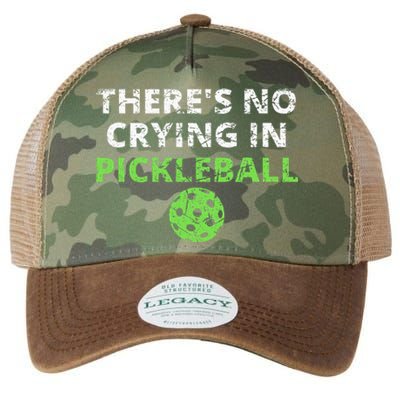 ThereS No Crying In Pickleball Paddles Sport Legacy Tie Dye Trucker Hat