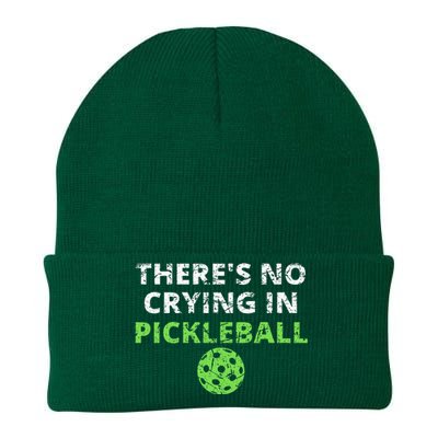 ThereS No Crying In Pickleball Paddles Sport Knit Cap Winter Beanie