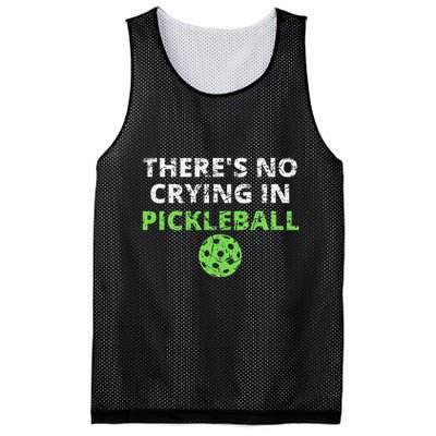 ThereS No Crying In Pickleball Paddles Sport Mesh Reversible Basketball Jersey Tank
