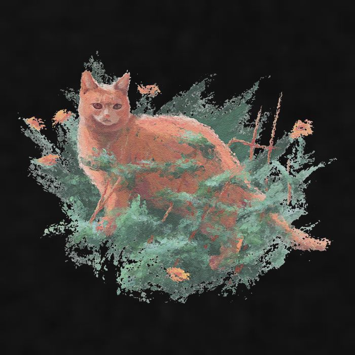 Threadless Nate Christenson Impressionist Cat Ladies PosiCharge Tri-Blend Wicking Tank