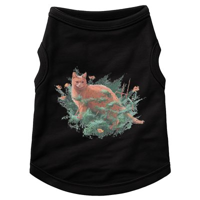 Threadless Nate Christenson Impressionist Cat Doggie Tank