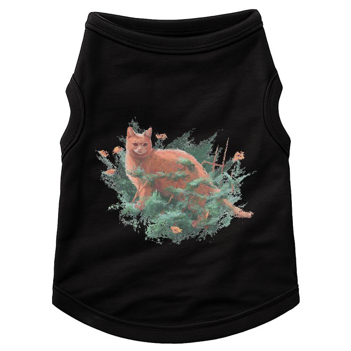 Threadless Nate Christenson Impressionist Cat Doggie Tank
