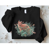 Threadless Nate Christenson Impressionist Cat Sweatshirt
