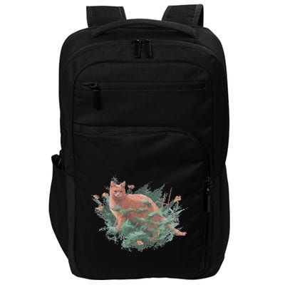 Threadless Nate Christenson Impressionist Cat Impact Tech Backpack