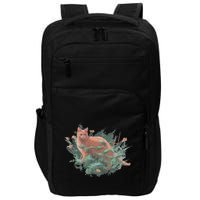 Threadless Nate Christenson Impressionist Cat Impact Tech Backpack
