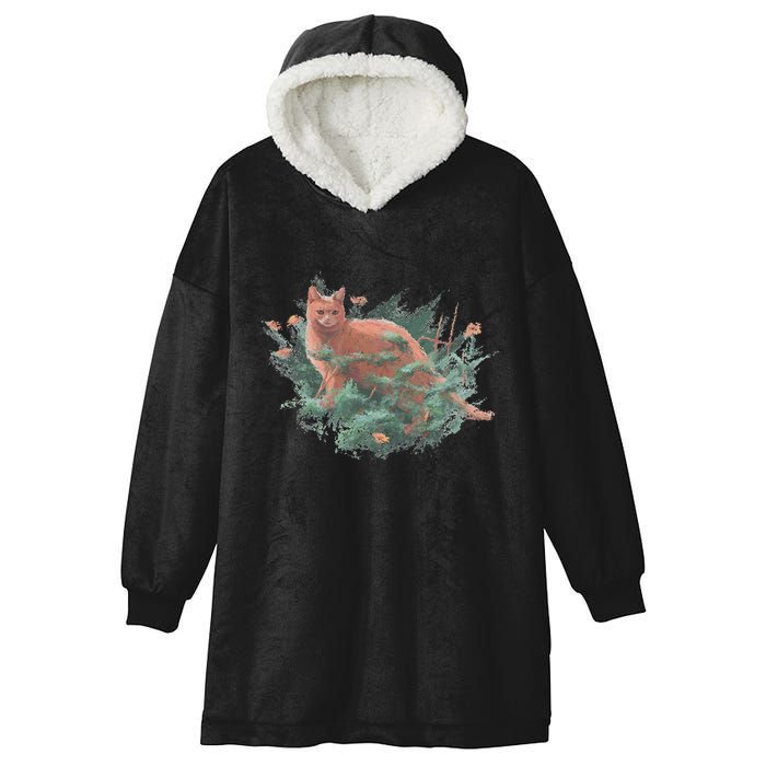 Threadless Nate Christenson Impressionist Cat Hooded Wearable Blanket