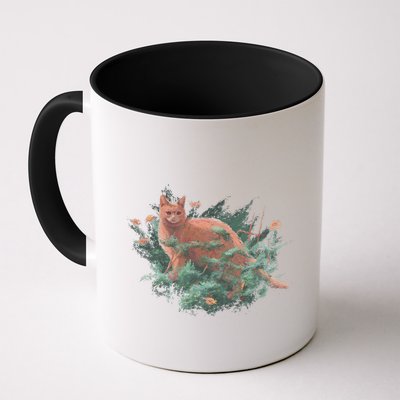 Threadless Nate Christenson Impressionist Cat Mug