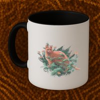 Threadless Nate Christenson Impressionist Cat Mug