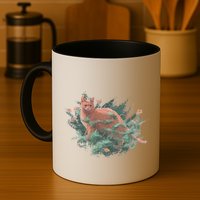 Threadless Nate Christenson Impressionist Cat Mug