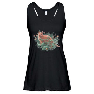 Threadless Nate Christenson Impressionist Cat Ladies Essential Flowy Tank