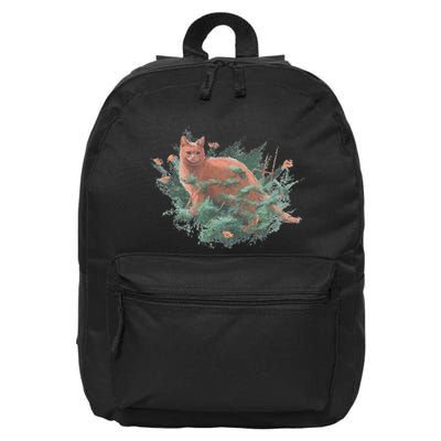 Threadless Nate Christenson Impressionist Cat 16 in Basic Backpack