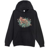 Threadless Nate Christenson Impressionist Cat Premium Pullover Hoodie