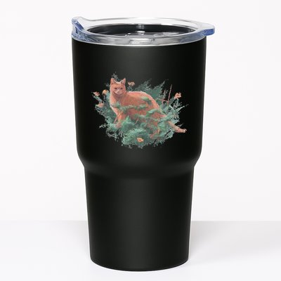 Threadless Nate Christenson Impressionist Cat Tumbler