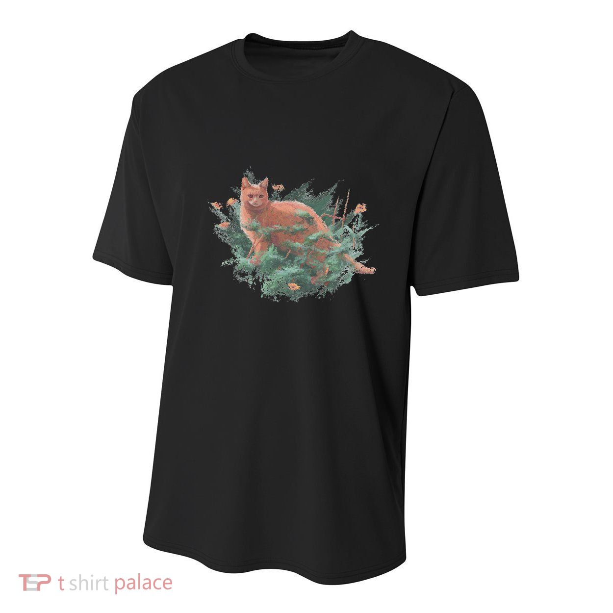 Threadless Nate Christenson Impressionist Cat Youth Performance Sprint T-Shirt