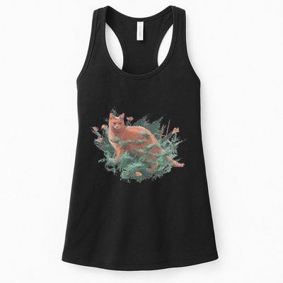 Threadless Nate Christenson Impressionist Cat Womens Tank Top