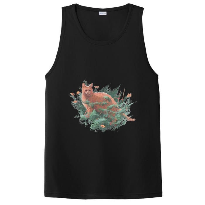 Threadless Nate Christenson Impressionist Cat PosiCharge Competitor Tank