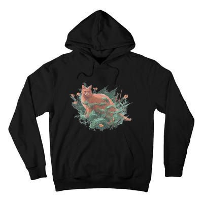 Threadless Nate Christenson Impressionist Cat Tall Hoodie