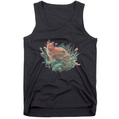 Threadless Nate Christenson Impressionist Cat Tank Top