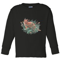 Threadless Nate Christenson Impressionist Cat Toddler Long Sleeve Shirt