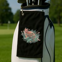 Threadless Nate Christenson Impressionist Cat Golf Towel