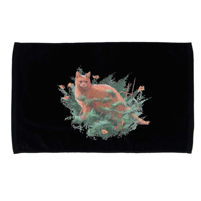 Threadless Nate Christenson Impressionist Cat Microfiber Hand Towel
