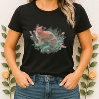 Threadless Nate Christenson Impressionist Cat Womens T-Shirt