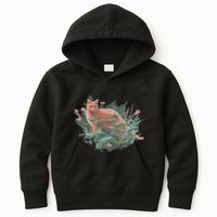 Threadless Nate Christenson Impressionist Cat Kids Hoodie