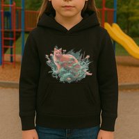 Threadless Nate Christenson Impressionist Cat Kids Hoodie