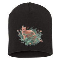 Threadless Nate Christenson Impressionist Cat Short Acrylic Beanie