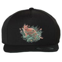Threadless Nate Christenson Impressionist Cat Wool Snapback Cap