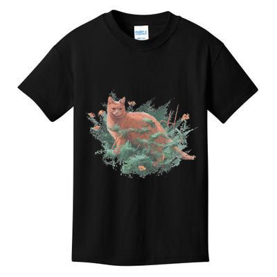Threadless Nate Christenson Impressionist Cat Kids T-Shirt