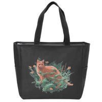 Threadless Nate Christenson Impressionist Cat Zip Tote Bag